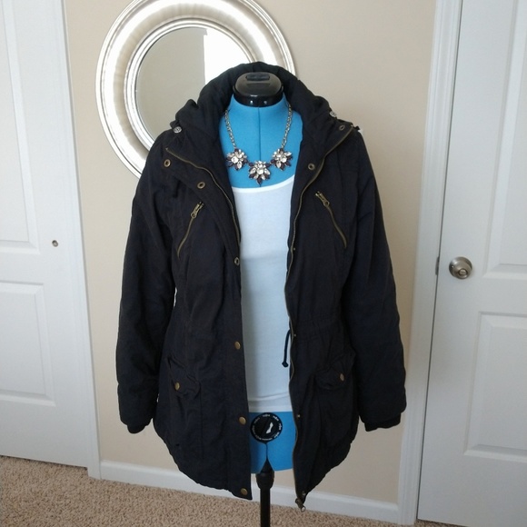 Merona Black Utility Jacket Size Large - Picture 4 of 7